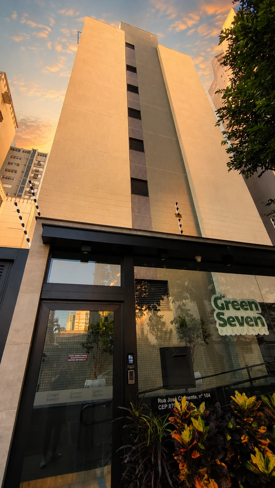 Fachada real do Green Seven Residence